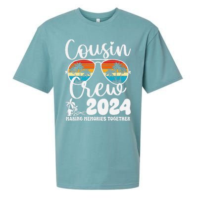 Cousin Crew 2024 Summer Vacation Beach Family Trips Matching Sueded Cloud Jersey T-Shirt