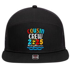 Cousin Crew 2025 Summer Vacation Beach Family Trips Matching 7 Panel Mesh Trucker Snapback Hat