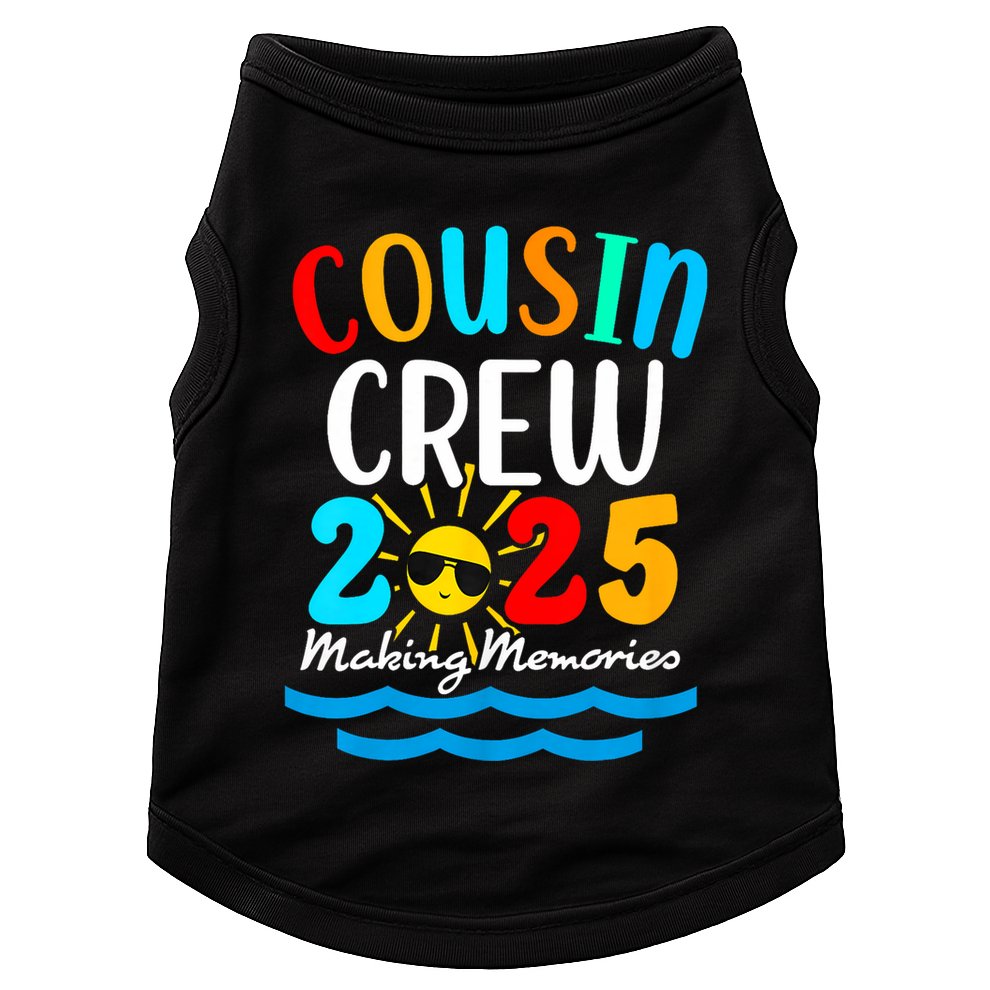 Cousin Crew 2025 Summer Vacation Beach Family Trips Matching Doggie Tank