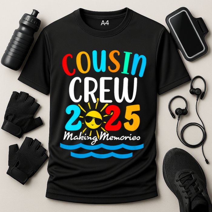 Cousin Crew 2025 Summer Vacation Beach Family Trips Matching Cooling Performance Crew T-Shirt