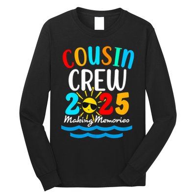 Cousin Crew 2025 Summer Vacation Beach Family Trips Matching Long Sleeve Shirt