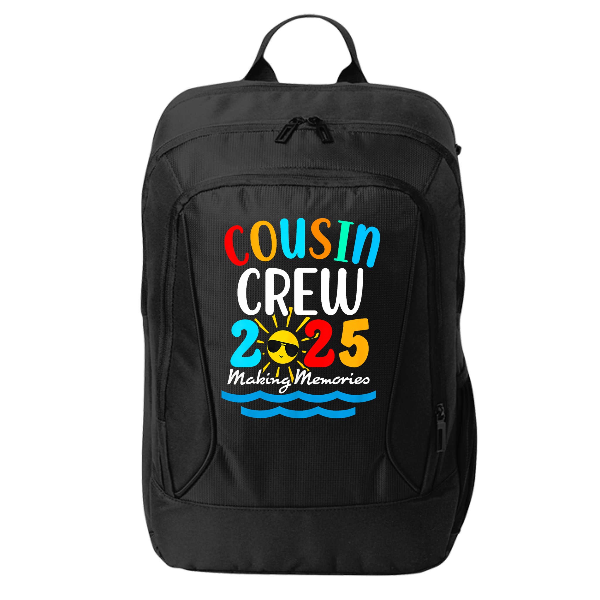 Cousin Crew 2025 Summer Vacation Beach Family Trips Matching City Backpack