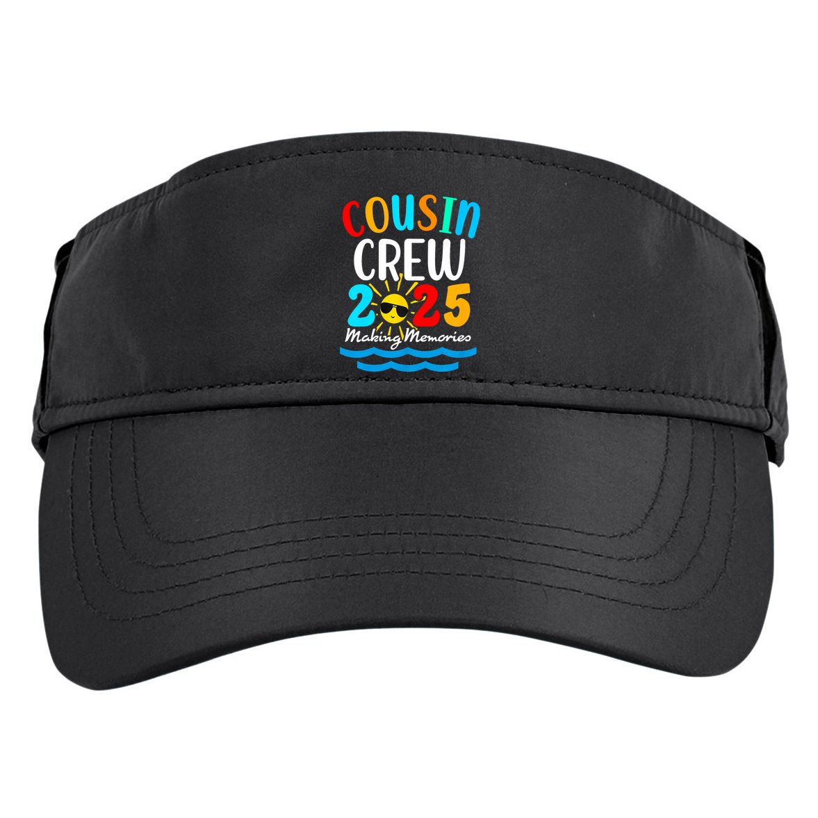 Cousin Crew 2025 Summer Vacation Beach Family Trips Matching Adult Drive Performance Visor