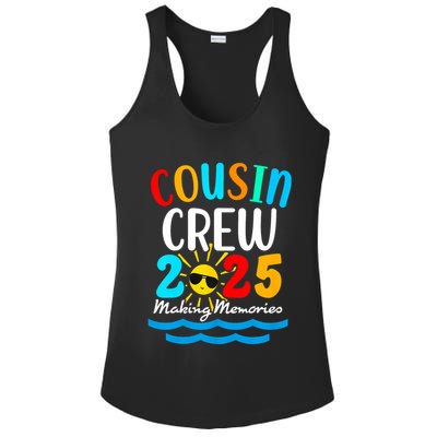 Cousin Crew 2025 Summer Vacation Beach Family Trips Matching Ladies PosiCharge Competitor Racerback Tank