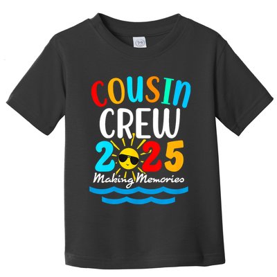 Cousin Crew 2025 Summer Vacation Beach Family Trips Matching Toddler T-Shirt