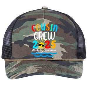 Cousin Crew 2025 Summer Vacation Beach Family Trips Matching Retro Rope Trucker Hat Cap