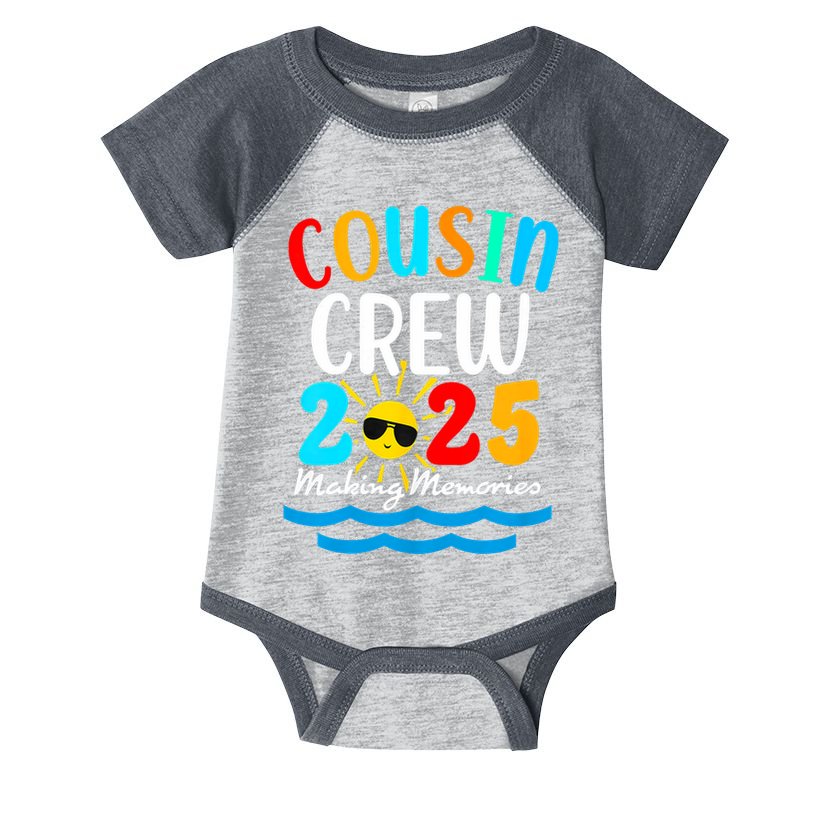 Cousin Crew 2025 Summer Vacation Beach Family Trips Matching Infant Baby Jersey Bodysuit