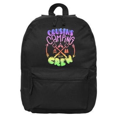 Cousin Camping 2024 Crew Tie Dye 16 in Basic Backpack