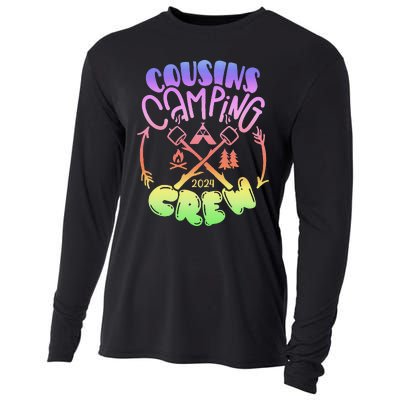 Cousin Camping 2024 Crew Tie Dye Cooling Performance Long Sleeve Crew