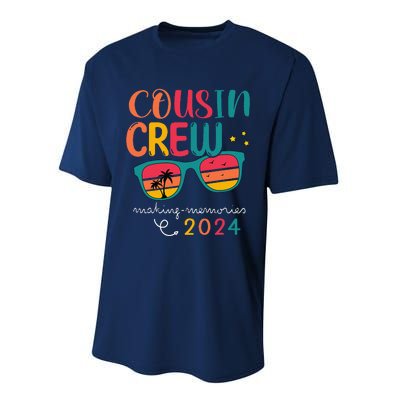 Cousin Crew 2024 Family Reunion Making Memories Matching Performance Sprint T-Shirt