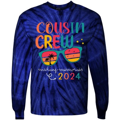 Cousin Crew 2024 Family Reunion Making Memories Matching Tie-Dye Long Sleeve Shirt