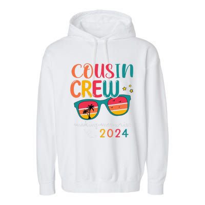 Cousin Crew 2024 Family Reunion Making Memories Matching Garment-Dyed Fleece Hoodie