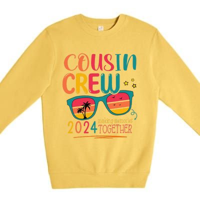 Cousin Crew 2024 Family Reunion Making Memories Matching Premium Crewneck Sweatshirt