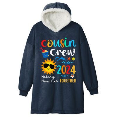 Cousin Crew 2024 Summer Vacation Beach Family Trips Matching Hooded Wearable Blanket