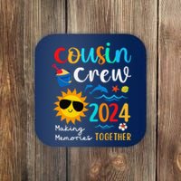 Cousin Crew 2024 Summer Vacation Beach Family Trips Matching Coaster