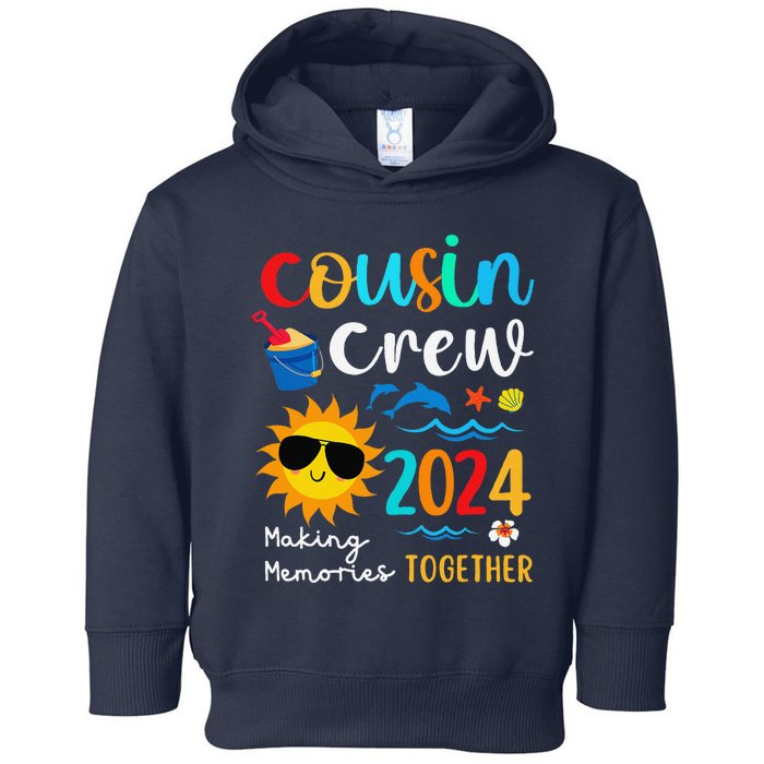 Cousin Crew 2024 Summer Vacation Beach Family Trips Matching Toddler Hoodie