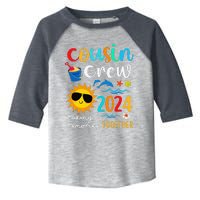 Cousin Crew 2024 Summer Vacation Beach Family Trips Matching Toddler Fine Jersey T-Shirt