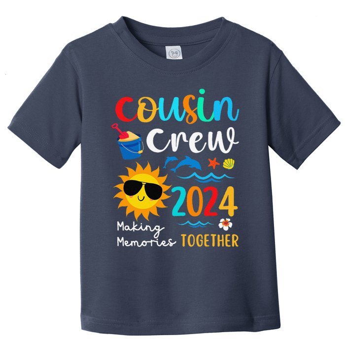 Cousin Crew 2024 Summer Vacation Beach Family Trips Matching Toddler T-Shirt