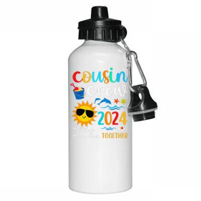 Cousin Crew 2024 Summer Vacation Beach Family Trips Matching Aluminum Water Bottle