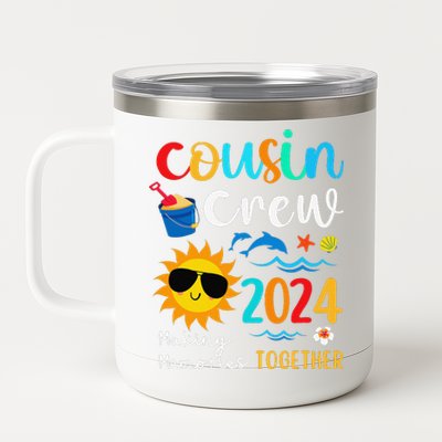 Cousin Crew 2024 Summer Vacation Beach Family Trips Matching 12 oz Stainless Steel Tumbler Cup