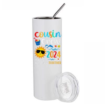 Cousin Crew 2024 Summer Vacation Beach Family Trips Matching Stainless Steel Tumbler