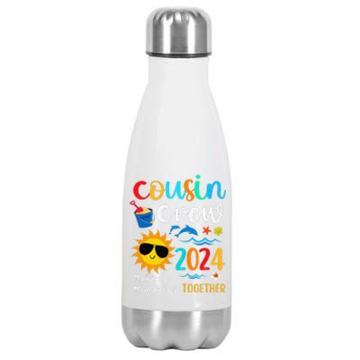 Cousin Crew 2024 Summer Vacation Beach Family Trips Matching Stainless Steel Insulated Water Bottle