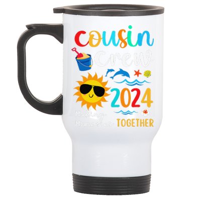 Cousin Crew 2024 Summer Vacation Beach Family Trips Matching Stainless Steel Travel Mug