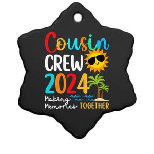 Cousin Crew 2024 Summer Vacation Beach Family Trips Matching Ceramic Star Ornament