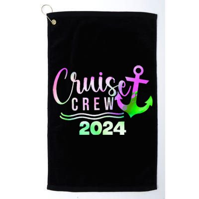 Cruise Crew 2024 Vacation Trip Sailing Squad Platinum Collection Golf Towel