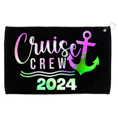 Cruise Crew 2024 Vacation Trip Sailing Squad Grommeted Golf Towel