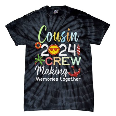 Cousin Crew 2024 Summer Vacation Beach Family Trips Matching Tie-Dye T-Shirt