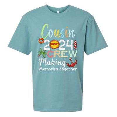 Cousin Crew 2024 Summer Vacation Beach Family Trips Matching Sueded Cloud Jersey T-Shirt