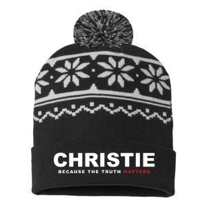 CHRIS CHRISTIE 2024 USA-Made Snowflake Beanie