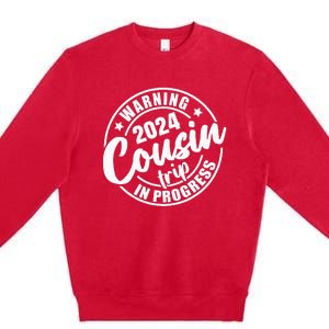 Cousin Crew 2024 Family Reunion Trip Weekend Vacation Premium Crewneck Sweatshirt