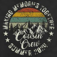 Cousin Crew 2024 Summer Vacation Beach Family Trips Matching Golf Towel