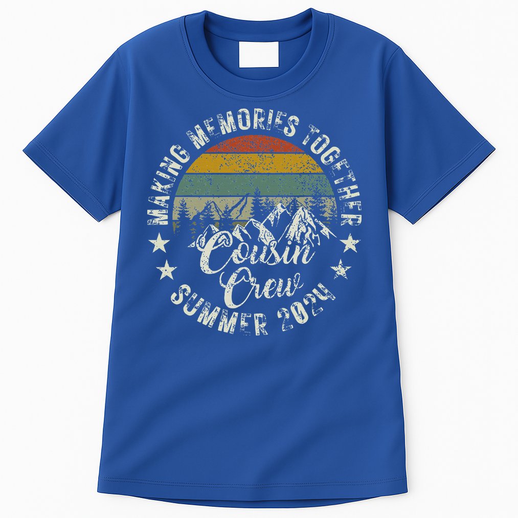 Cousin Crew 2024 Summer Vacation Beach Family Trips Matching Tall T-Shirt