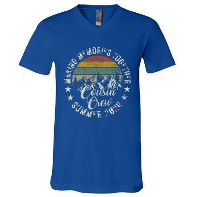 Cousin Crew 2024 Summer Vacation Beach Family Trips Matching V-Neck T-Shirt