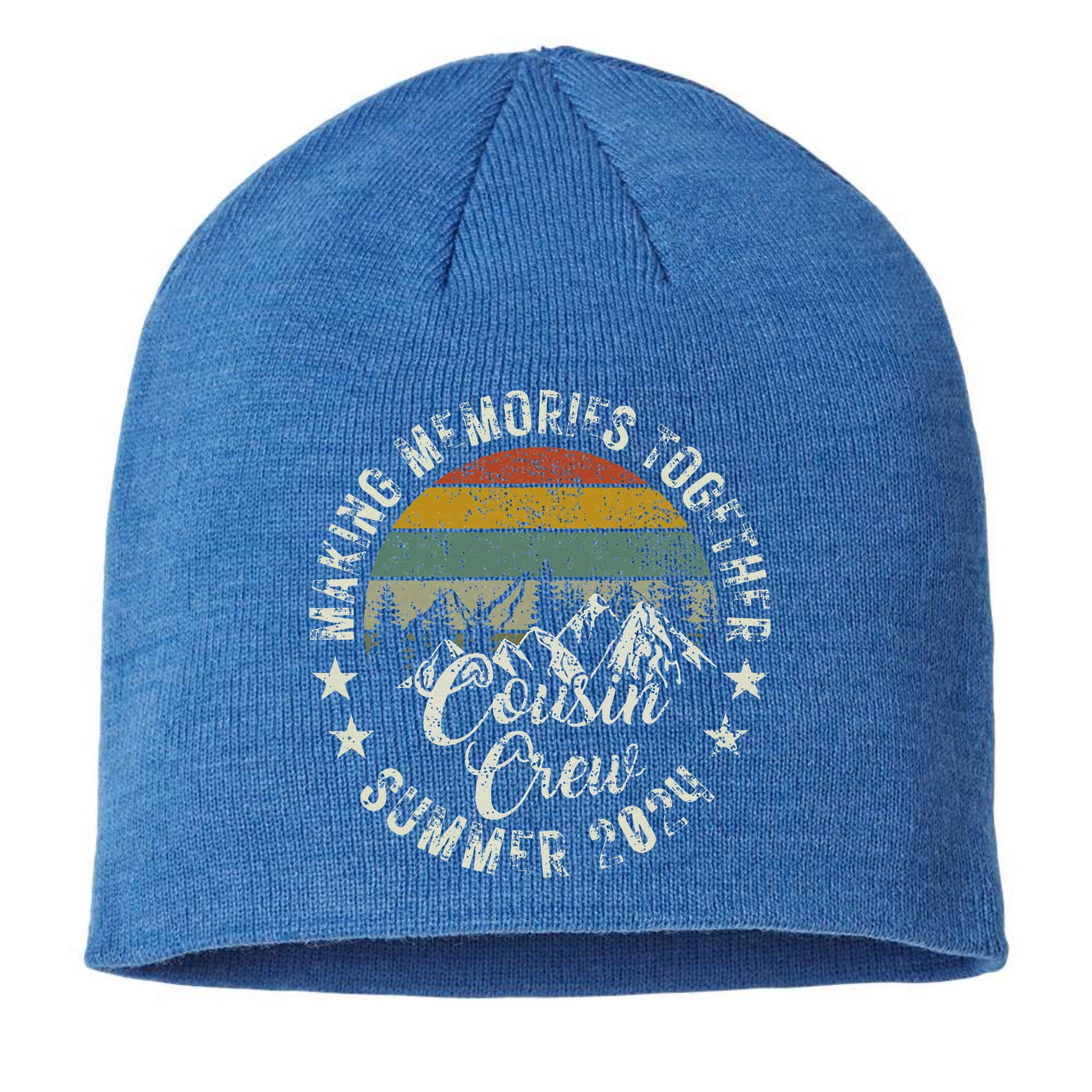 Cousin Crew 2024 Summer Vacation Beach Family Trips Matching Sustainable Beanie