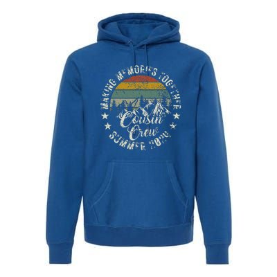 Cousin Crew 2024 Summer Vacation Beach Family Trips Matching Premium Hoodie