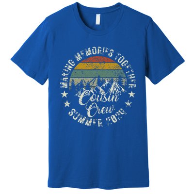 Cousin Crew 2024 Summer Vacation Beach Family Trips Matching Premium T-Shirt