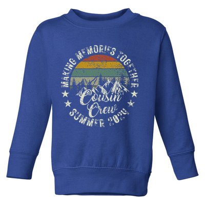 Cousin Crew 2024 Summer Vacation Beach Family Trips Matching Toddler Sweatshirt