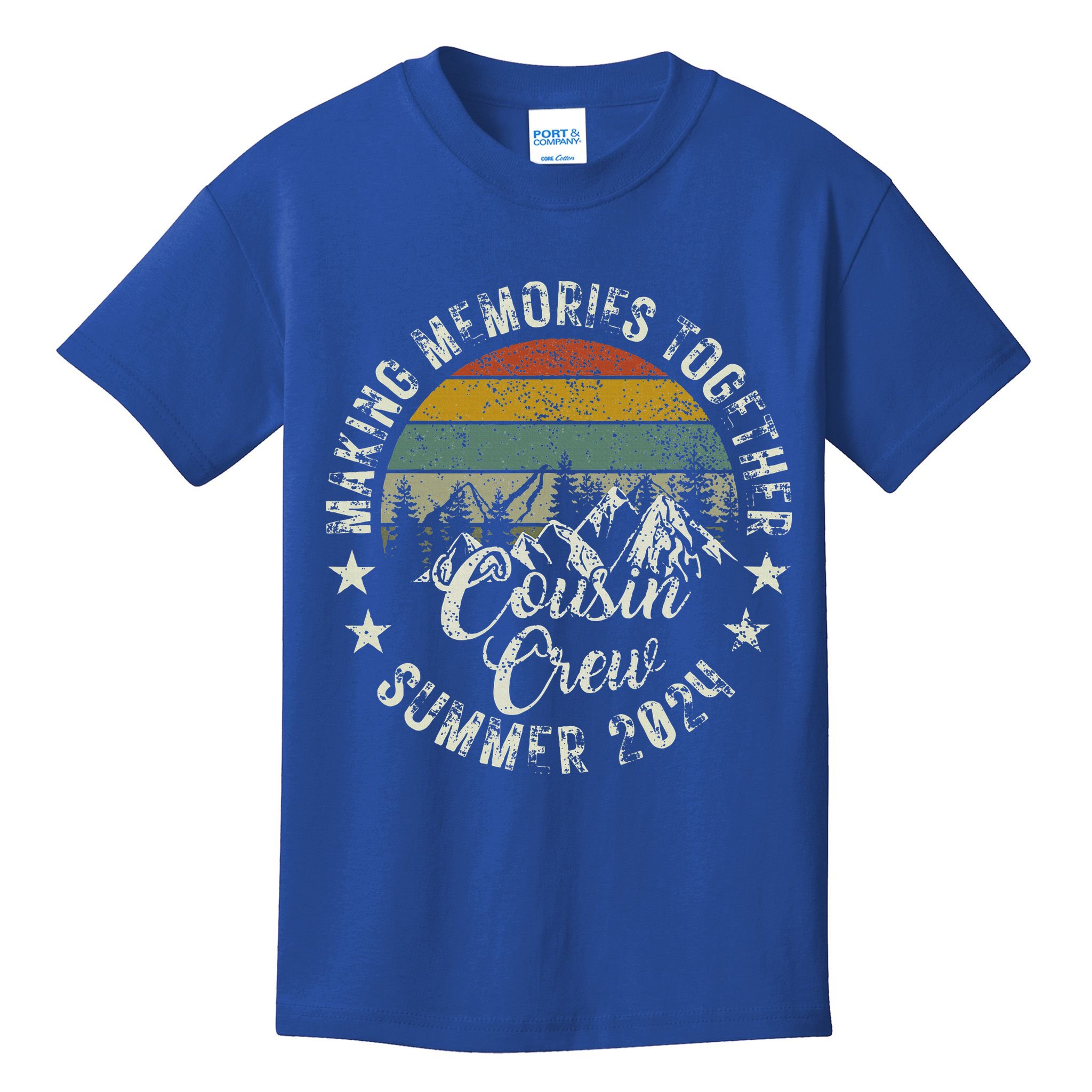 Cousin Crew 2024 Summer Vacation Beach Family Trips Matching Kids T-Shirt