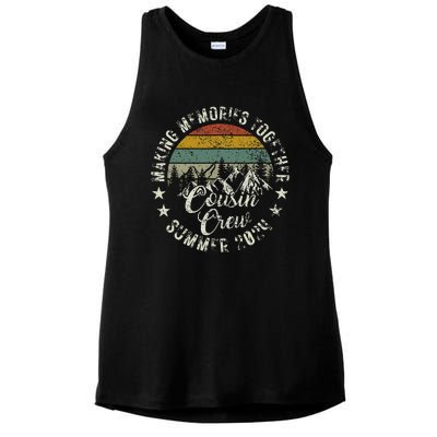 Cousin Crew 2024 Summer Vacation Beach Family Trips Matching Ladies PosiCharge Tri-Blend Wicking Tank