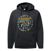 Cousin Crew 2024 Summer Vacation Beach Family Trips Matching Performance Fleece Hoodie