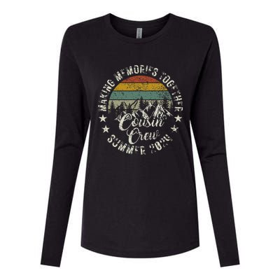 Cousin Crew 2024 Summer Vacation Beach Family Trips Matching Womens Cotton Relaxed Long Sleeve T-Shirt