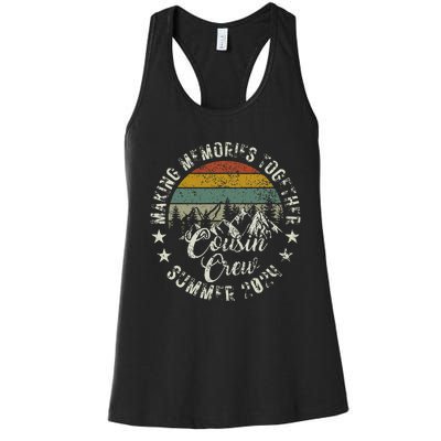 Cousin Crew 2024 Summer Vacation Beach Family Trips Matching Women's Racerback Tank