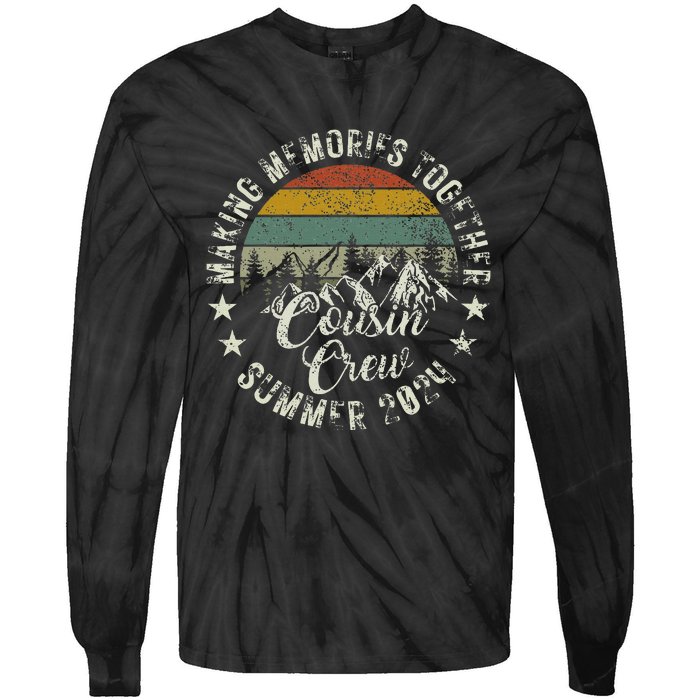 Cousin Crew 2024 Summer Vacation Beach Family Trips Matching Tie-Dye Long Sleeve Shirt