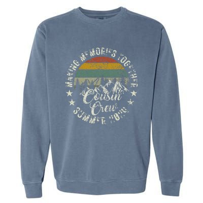 Cousin Crew 2024 Summer Vacation Beach Family Trips Matching Garment-Dyed Sweatshirt