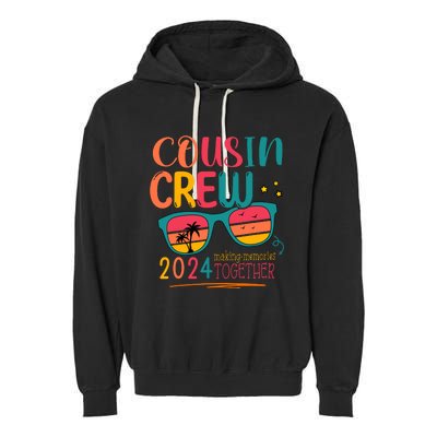 Cousin Crew 2024 Family Reunion Making Memories Matching Garment-Dyed Fleece Hoodie