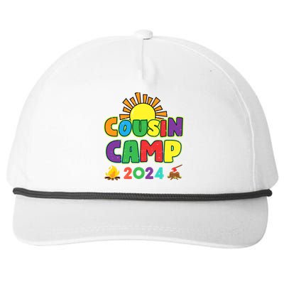 Cousin Camp 2024 Family Vacation Summer Camping Crew Cute Snapback Five-Panel Rope Hat